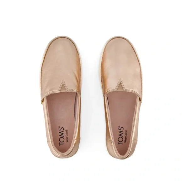 Toms Rose Gold Platform Espadrilles. NWT. - Picture 3 of 11